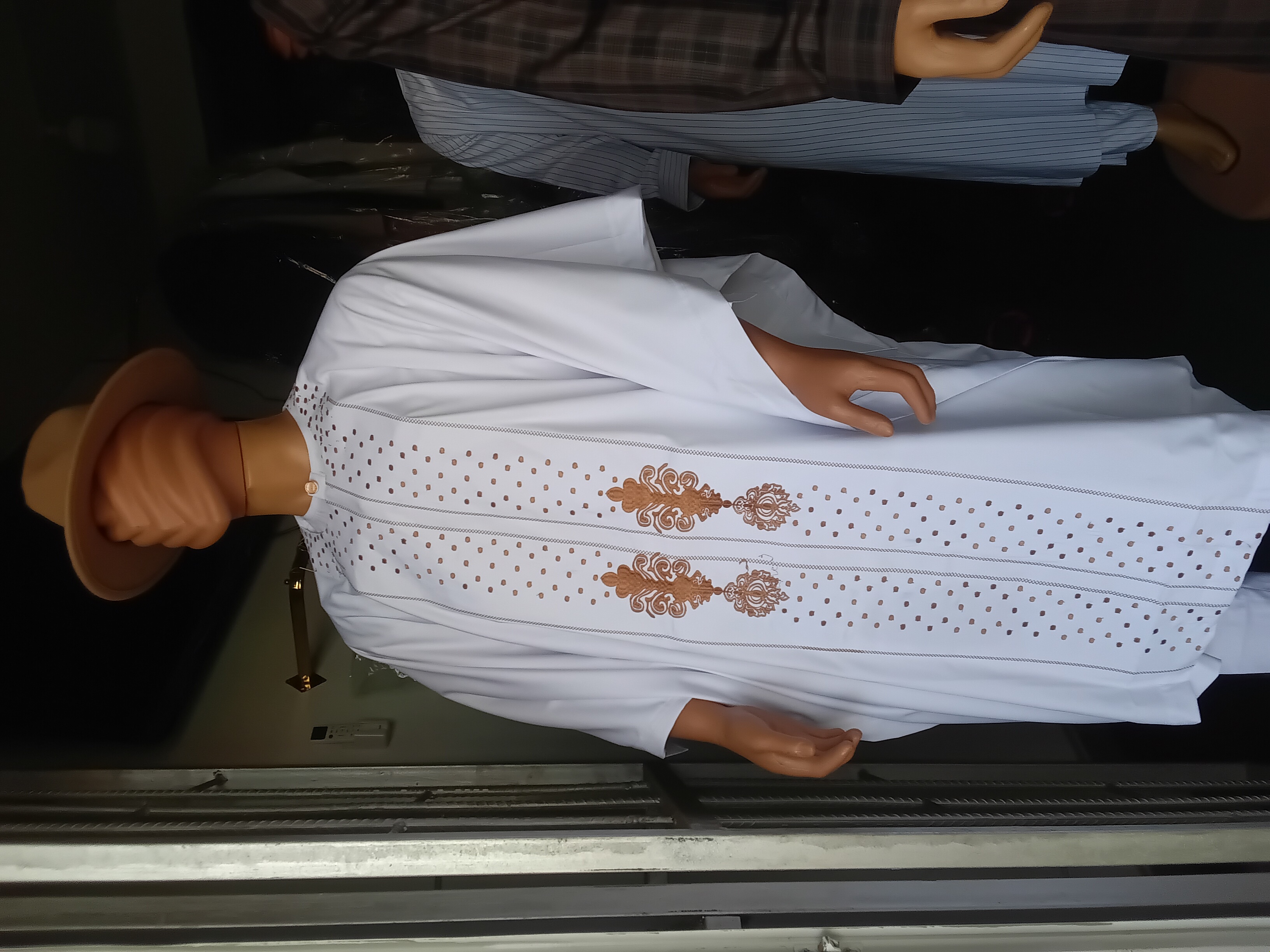 White Agbada sokoto for sale